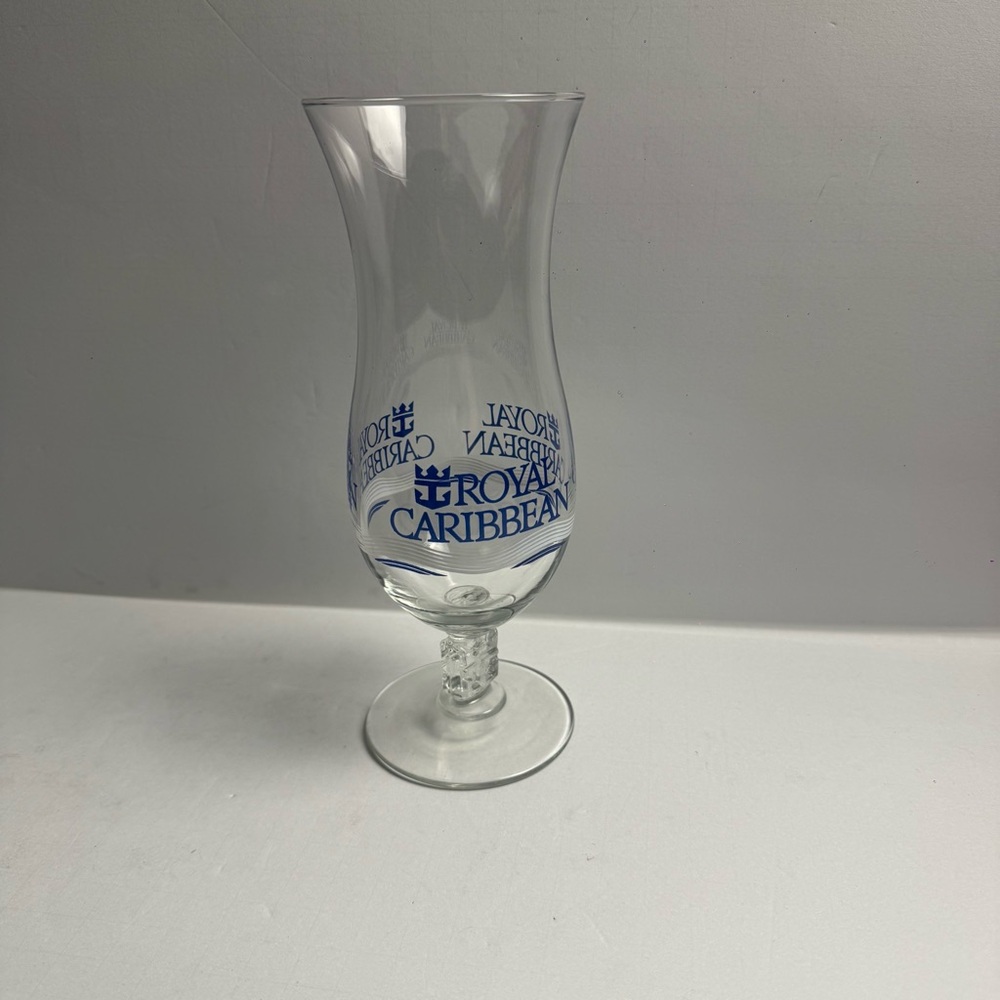 Vintage Royal Caribbean Cruise Tall Hurricane Cocktail Glass
